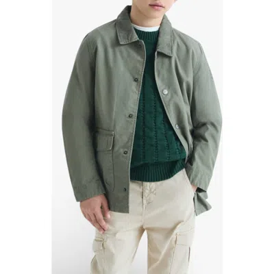 Scalpers Kids'  Cotton Jacket With Pockets In Green