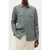 Scalpers Country Linen Pockets Shirt In Gray