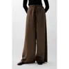 Scalpers Crinkle Kaftan Pant In Brown