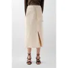 Scalpers Denim Pocket Skirt In White