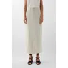 Scalpers Denim Stripes Skirt In Neutral