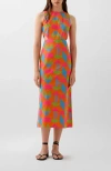 Scalpers Emb Color Dress In Orange