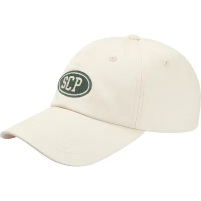Scalpers Embroidered Patch Cap In Neutral