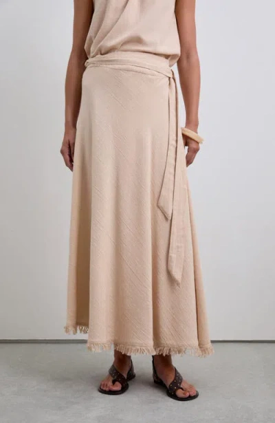 Scalpers Fringed Skirt In Brown