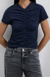 Scalpers Gathermid Tee In Blue
