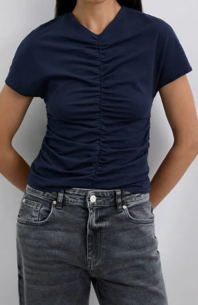 Scalpers Gathermid Tee In Blue