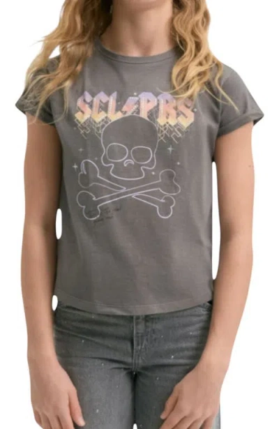 Scalpers Kids'  Glam Girlstee In Gray