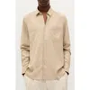Scalpers Icon Delta Tencel Shirt In Nude
