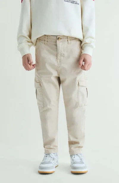 Scalpers Kids Slim Fit Cargo Pants In White