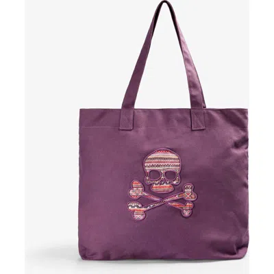 Scalpers Babies'  Kilim Canvas Bag Girls In Purple