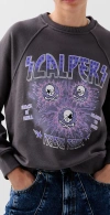 Scalpers Kiss Skull Sweater In Gray