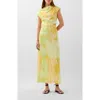 Scalpers Lemon Lime Dress In Green