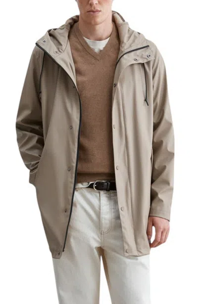 Scalpers Logo Waterproof Jacket In Neutral