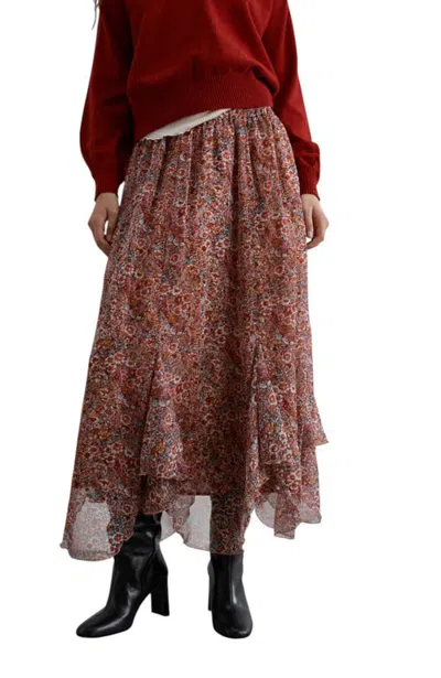 Scalpers Mini Flower Print Skirt In Multi