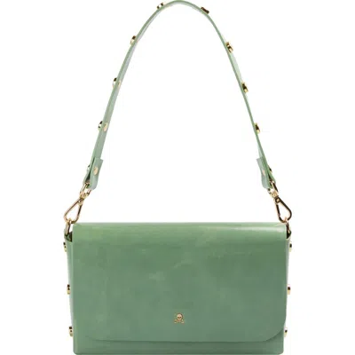 Scalpers Mini Leather Studs Bag In Green