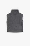 Scalpers New Pompom Vest Tricot Girls In Gray