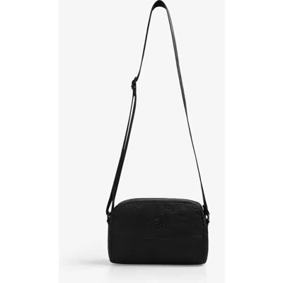 Scalpers Ny Emb Fabric Bag In Black