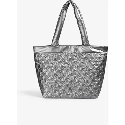 Scalpers Nyquilted Sp Bag In Silver