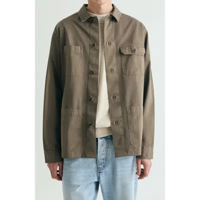 Scalpers Overshirt With Buttoned Pockets In Green