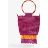 Scalpers Par Beads Fringed Bag In Multi
