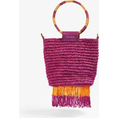 Scalpers Par Beads Fringed Bag In Multi