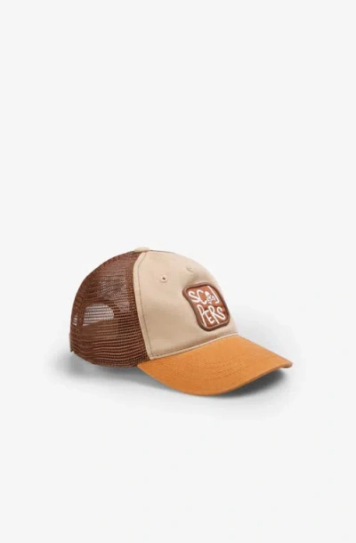 Scalpers Patch Trucker Cap Kids In Brown