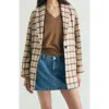 Scalpers Plaid Cloth Coat In Multi