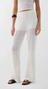 Scalpers Pointelle White Pant In White