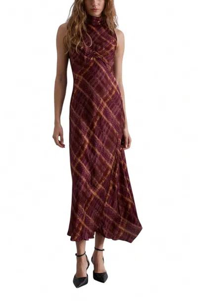 Scalpers Printed Halter Neck Dress In Multi