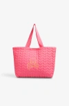 Scalpers Quilted Shopper Bag Girls In Pink