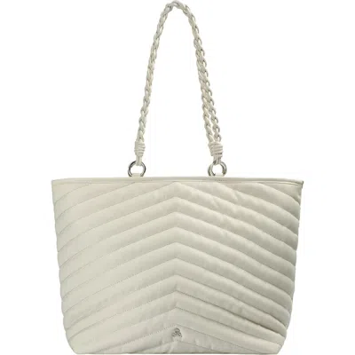 Scalpers Quilted Shopper Bag In White