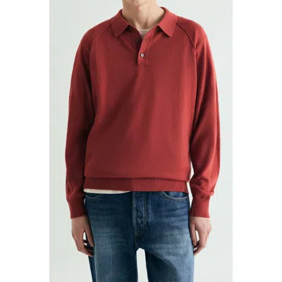 Scalpers Raglan Polo Neck Sweater In Brown