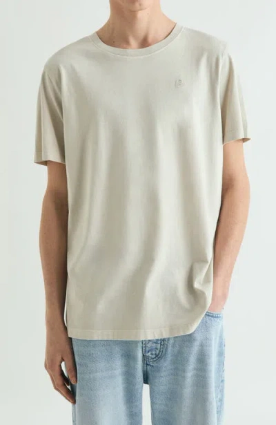 Scalpers Regular Fit Embroidered T-shirt In Neutral