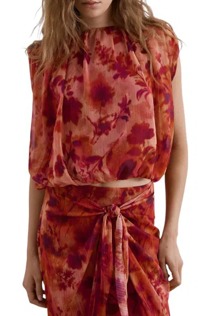 Scalpers Rf Flower Top In Red