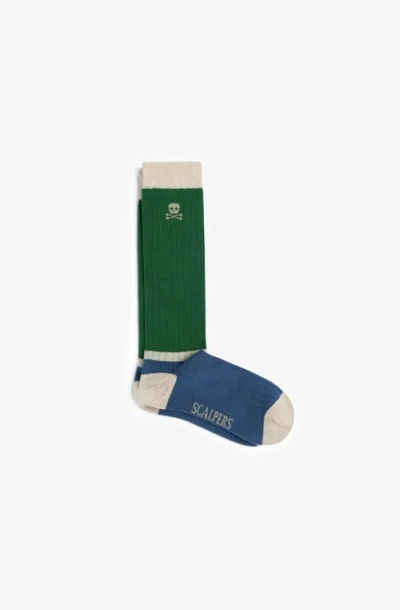 Scalpers Ribs L Socks Kids In Green