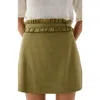 Scalpers Ruffle Prep Mini Skirt In Green