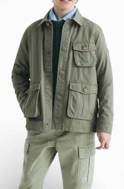 Scalpers Kids'  Safari Pocket Jacket In Green