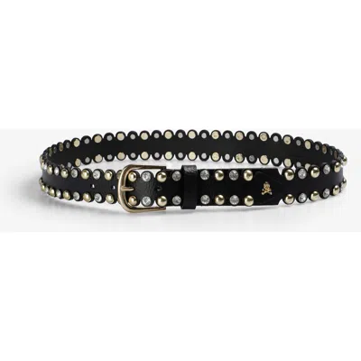 Scalpers Sandy Cristal Belt In Black