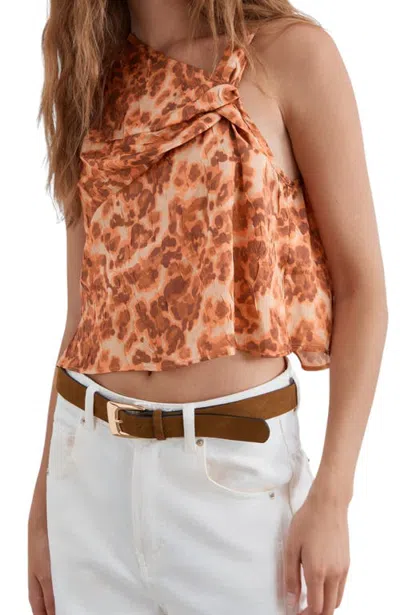 Scalpers Sirtex Leo Print Top In Orange