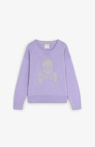 Scalpers Kids'  Skull Intarsia Tricot Girls In Purple