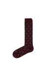 Scalpers Skull L Socks In Burgundy