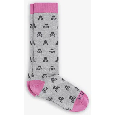 Scalpers Kids'  Skull L Socks Girls In Gray