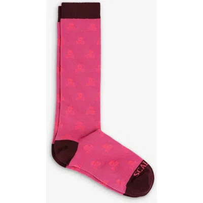 Scalpers Kids'  Skull L Socks Girls In Pink