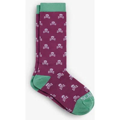 Scalpers Kids'  Skull L Socks Girls In Purple
