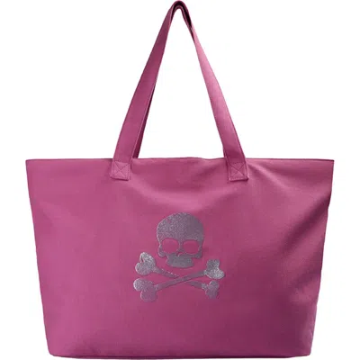Scalpers Kids'  Skull Tote Bag In Purple