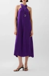 Scalpers Slip Cross Dress In Purple