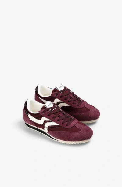 Scalpers Spring Nats Sneakers In Burgundy