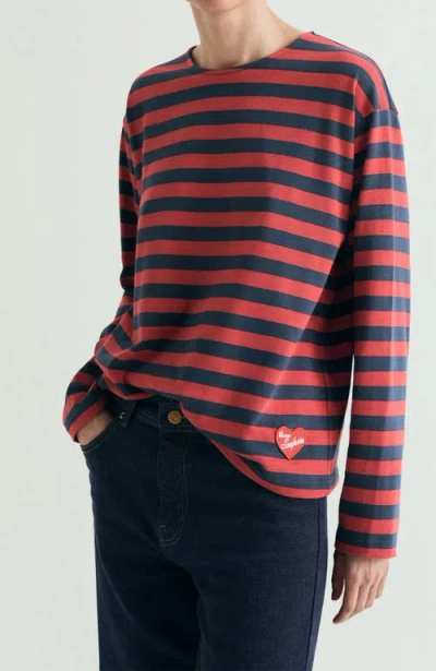 Scalpers Striped T-shirt Patch In Black
