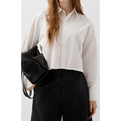 Scalpers Stripes Joy Shirt In White