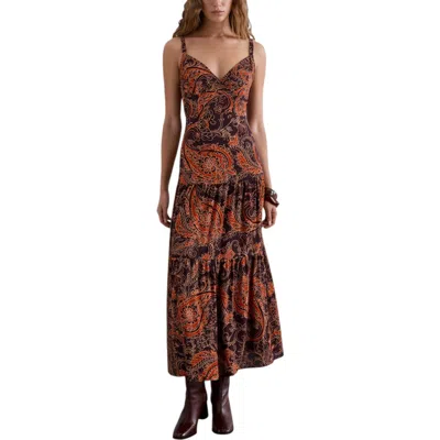 Scalpers Structured Print Dress In Multi